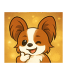 キラキラおすましパピヨン@SFW（個別スタンプ：16）