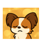 キラキラおすましパピヨン@SFW（個別スタンプ：17）