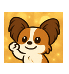 キラキラおすましパピヨン@SFW（個別スタンプ：18）