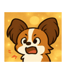 キラキラおすましパピヨン@SFW（個別スタンプ：20）