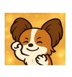 キラキラおすましパピヨン@SFW（個別スタンプ：22）