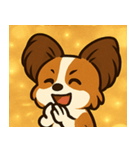 キラキラおすましパピヨン@SFW（個別スタンプ：23）