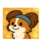 キラキラおすましパピヨン@SFW（個別スタンプ：27）