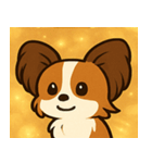 キラキラおすましパピヨン@SFW（個別スタンプ：28）