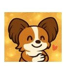 キラキラおすましパピヨン@SFW（個別スタンプ：30）