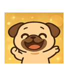 キラキラむすっとパグ@SFW（個別スタンプ：2）