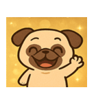 キラキラむすっとパグ@SFW（個別スタンプ：6）
