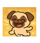 キラキラむすっとパグ@SFW（個別スタンプ：8）