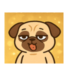 キラキラむすっとパグ@SFW（個別スタンプ：15）