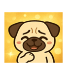 キラキラむすっとパグ@SFW（個別スタンプ：17）