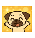 キラキラむすっとパグ@SFW（個別スタンプ：19）