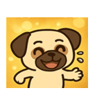 キラキラむすっとパグ@SFW（個別スタンプ：22）