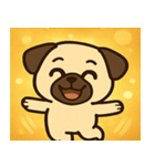 キラキラむすっとパグ@SFW（個別スタンプ：24）