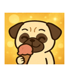 キラキラむすっとパグ@SFW（個別スタンプ：25）