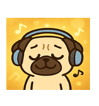 キラキラむすっとパグ@SFW（個別スタンプ：28）