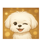 キラキラおっとりマルチーズ@SFW（個別スタンプ：2）