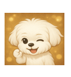 キラキラおっとりマルチーズ@SFW（個別スタンプ：6）