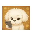 キラキラおっとりマルチーズ@SFW（個別スタンプ：10）