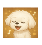 キラキラおっとりマルチーズ@SFW（個別スタンプ：16）