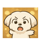 キラキラおっとりマルチーズ@SFW（個別スタンプ：19）