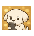 キラキラおっとりマルチーズ@SFW（個別スタンプ：26）