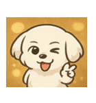 キラキラおっとりマルチーズ@SFW（個別スタンプ：29）