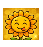 キラキラわらうヒマワリ@SFW（個別スタンプ：11）