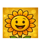 キラキラわらうヒマワリ@SFW（個別スタンプ：15）