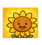 キラキラわらうヒマワリ@SFW（個別スタンプ：17）