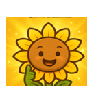 キラキラわらうヒマワリ@SFW（個別スタンプ：21）