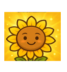 キラキラわらうヒマワリ@SFW（個別スタンプ：24）
