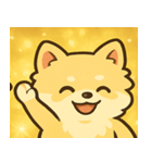 キラキラふわもこポメラニアン@SFW（個別スタンプ：2）