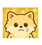 キラキラふわもこポメラニアン@SFW（個別スタンプ：4）