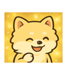 キラキラふわもこポメラニアン@SFW（個別スタンプ：5）