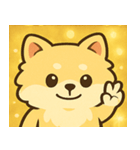 キラキラふわもこポメラニアン@SFW（個別スタンプ：7）