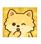 キラキラふわもこポメラニアン@SFW（個別スタンプ：8）