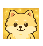 キラキラふわもこポメラニアン@SFW（個別スタンプ：10）