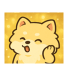 キラキラふわもこポメラニアン@SFW（個別スタンプ：16）