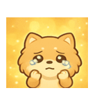 キラキラふわもこポメラニアン@SFW（個別スタンプ：17）