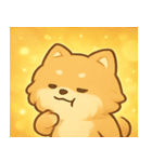 キラキラふわもこポメラニアン@SFW（個別スタンプ：24）
