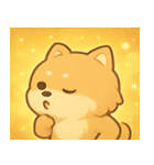 キラキラふわもこポメラニアン@SFW（個別スタンプ：28）