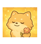 キラキラふわもこポメラニアン@SFW（個別スタンプ：32）