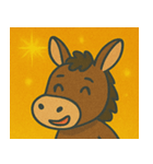 キラキラのんびりロバ@SFW（個別スタンプ：2）