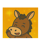 キラキラのんびりロバ@SFW（個別スタンプ：3）
