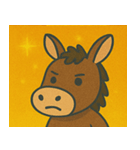 キラキラのんびりロバ@SFW（個別スタンプ：5）
