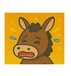 キラキラのんびりロバ@SFW（個別スタンプ：6）
