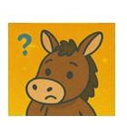 キラキラのんびりロバ@SFW（個別スタンプ：7）
