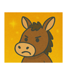 キラキラのんびりロバ@SFW（個別スタンプ：9）