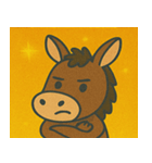 キラキラのんびりロバ@SFW（個別スタンプ：11）