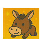 キラキラのんびりロバ@SFW（個別スタンプ：13）